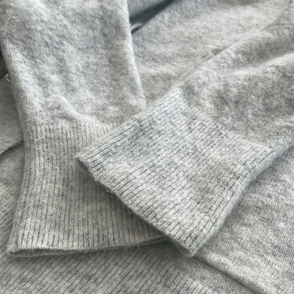 Madewell Long Grey Cardigan in Cozy Wool & Alpaca Blend Yarn sz S Lounge - Picture 11 of 11